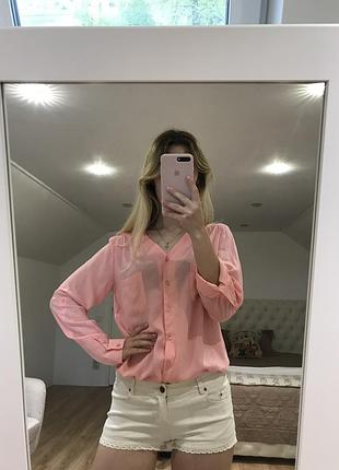 Стильна коралова блуза atmosphere