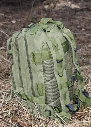 Военный тактический туристический рюкзак 25л черный + подарок тактический карабино нож 5в17 фото