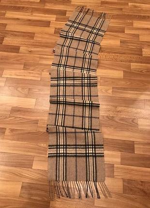 Шерстяной шарф в клетку в стиле burberry