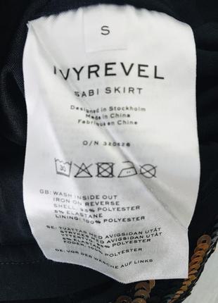 Облегающая юбка-мини, расшитая пайетками ivyrevel3 фото
