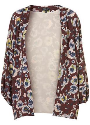 Фірмова квіткова накидка-кардиган від top shop