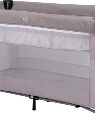 Ліжко-манеж дитяче freeon bedside з другим ярусом grey2 фото