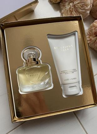 Набор "beautiful belle" gift set от estee lauder {парфюм+лосьен}3 фото