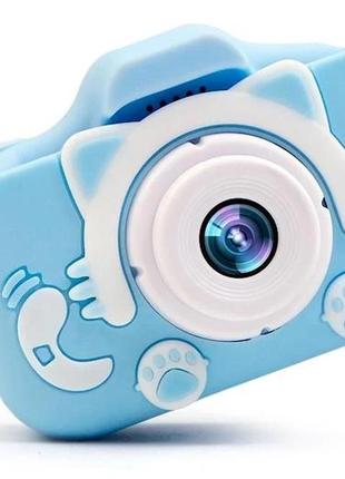 Дитяча фотокамера із записом відео та іграми children's fun camera steep/ дитячий фотоапарат з чехлом6 фото
