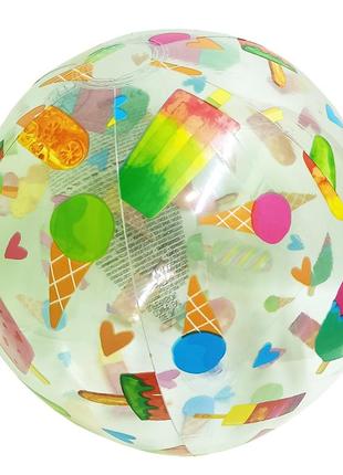 Детский надувной мяч 59040, 51 см (мороженое) от lamatoys