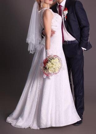 Шикарное свадебное платье