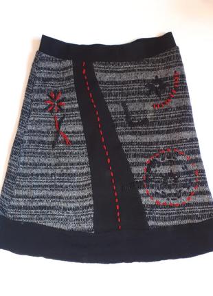 Теплая вязаная юбка а- силуэта frime (размер 40-42)
