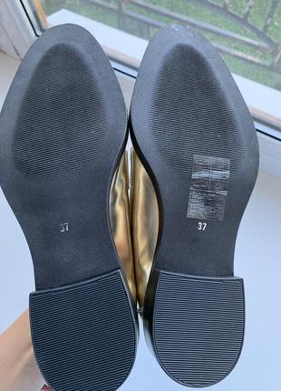 Туфлі лофери jeans h&m шкіряні4 фото