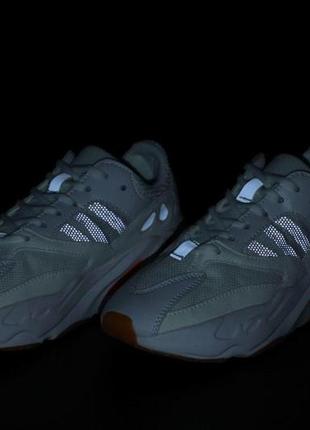 Adidas yeezy boost 700 шикарные кроссовки адидас белый цвет (36-40)💠8 фото