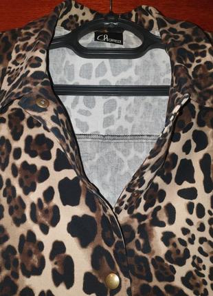 Пиджак леопардик8 фото
