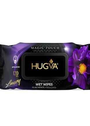 Парфюмированные влажные салфетки, влажные салфетки, hugva, салфетки magic touch, 120 шт2 фото