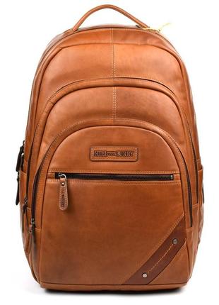 Большой кожаный рюкзак hill burry hb4013b 52см