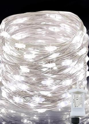 Гирлянда lezonic fairy lights, 220led 25m string lights, с питанием от сети, 8 режимов низковольтных сказочных1 фото