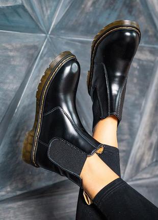 Dr. martens1460 chelsea black стильные ботинки  мартинс