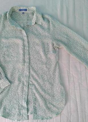 Тонюсенькая рубашка-блуза montego. размер  s1 фото