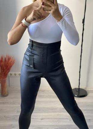 Штаны с кож зама f&f