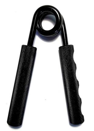 Кистьовий еспандер easyfit hand grip pro 75 кг чорний (165 lb)