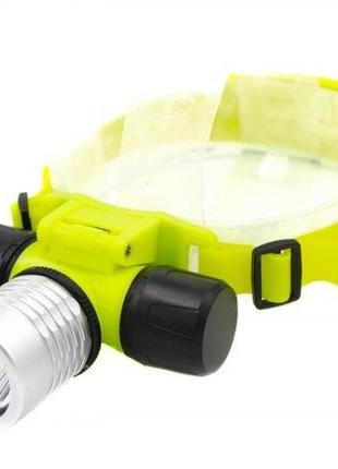 Підводний налобний ліхтар bailong bl-56/5390 cree xr-e q5 жовтий market