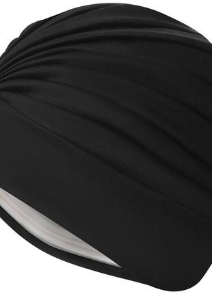 Шапка для плавання aqua speed turban cap 9730 чорний osfm (245-07)