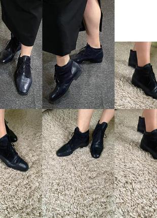 Мега комфортные кожаные ботинки деми ,marie claire,p40-412 фото