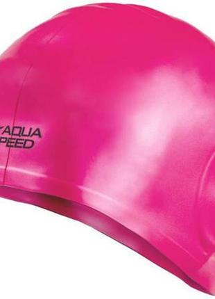 Шапочка для плавания aqua speed ear cap volume 60472 розовый уни osfm 284-03