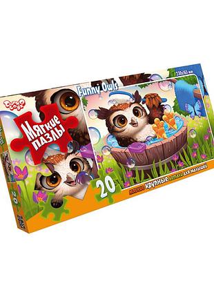 Пазлы мягкие "сова" s20-08-10, 20 элементов