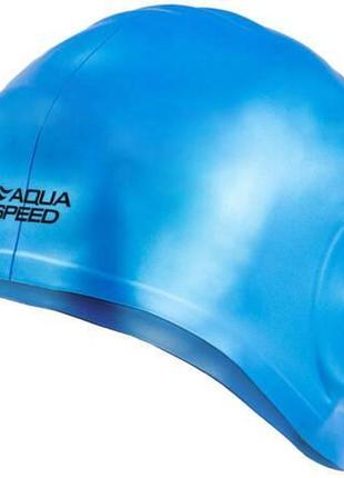 Шапочка для плавання aqua speed ear cap volume 60469 блакитний уні osfm 284-02