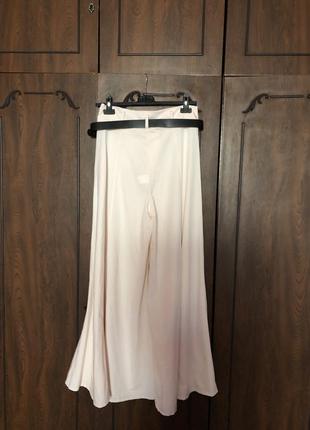 Новая итальянская юбка-брюки черного и кремового цветов р-р 46.8 фото