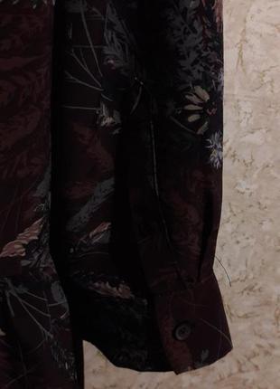 Платье шелковистое на ощупь, верх рубашечный, юбка присобранная и с карманами7 фото