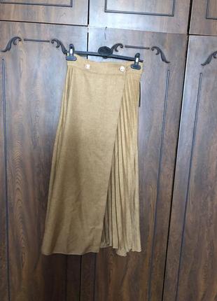 Новая итальянская юбка на запах на двух пуговицах р-р 44.1 фото