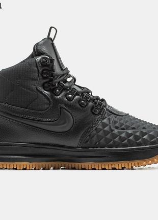 Nike lf1 duckboot (чорно/коричневі) зима2 фото