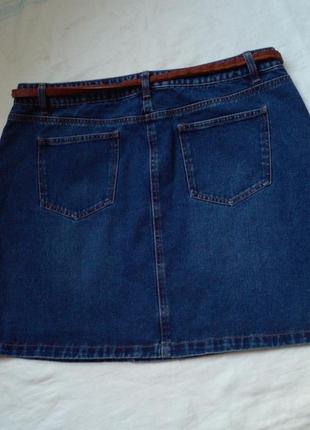 Плотная джинсовая юбка 18 размер3 фото