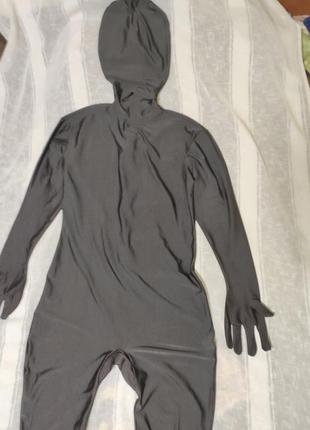 Карнавальный анимационный морф-костюм черный на взрослых хl
