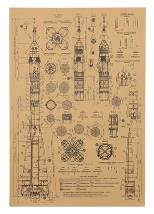Постер "ракета"1 фото