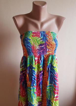 Платье сарафан яркое 3