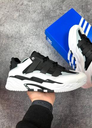 Оригінальні чоловічі кросівки adidas niteball black white  41-46.3 фото