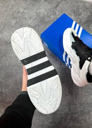 Оригінальні чоловічі кросівки adidas niteball black white  41-46.5 фото