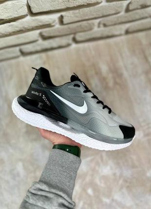Стильные мужские спортивные черно-серые кроссовки nike демисезон, весенние,осенние, летние,для зала/бега9 фото