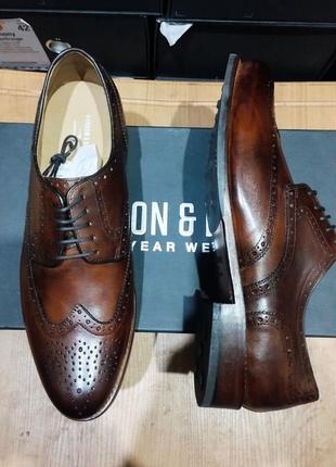 Шикарные кожаные туфли монки с привлекательным дизайном известного немецкого бренда gordon &amp; bros.