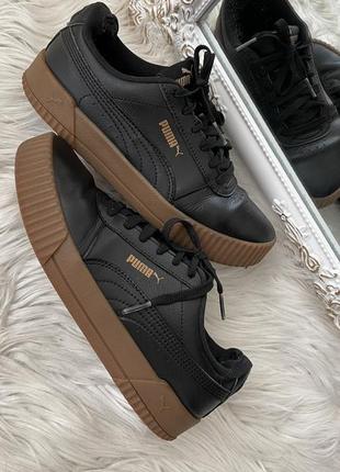 Кожаные кроссовки puma