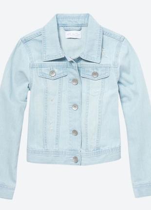 Джинсовая куртка для девочки children's place 5-6t