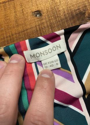 Женская блуза с принтом monsoon (монсун лрр идеал оригинал разноцветная)4 фото