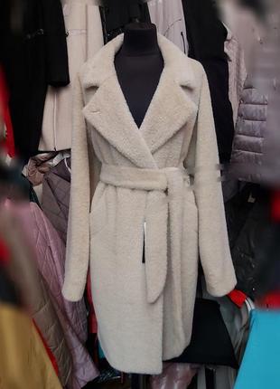Пальто из шерсти ламы, демисезонное1 фото