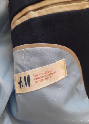 Очень классный пиджак  от h&m,для школьника 8-9лет .7 фото