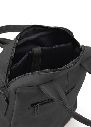 Вертикальная мужская сумка ra-7266-3md tarwa черный крейзи хорс2 фото