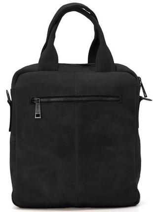 Вертикальная мужская сумка ra-7266-3md tarwa черный крейзи хорс9 фото