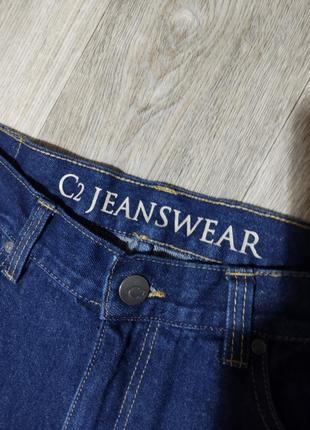 Мужские джинсы / c2 / штаны / синие однотонные джинсы / мужская одежда / брюки / чоловічий одяг /3 фото