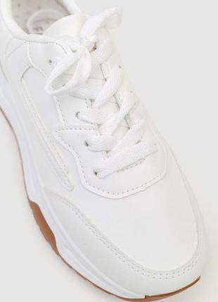 Кросівки жіночі екошкіра, колір білий, 243r186-1122 фото