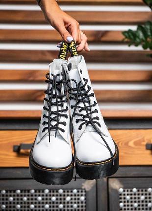 Кроссовки dr. martens jadon white black