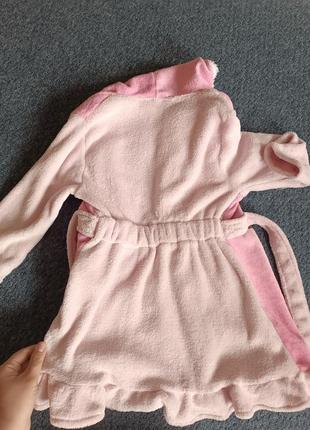 Детский халат,халат дисней, принцессы,халатик, тёплый халат, розовый халат3 фото